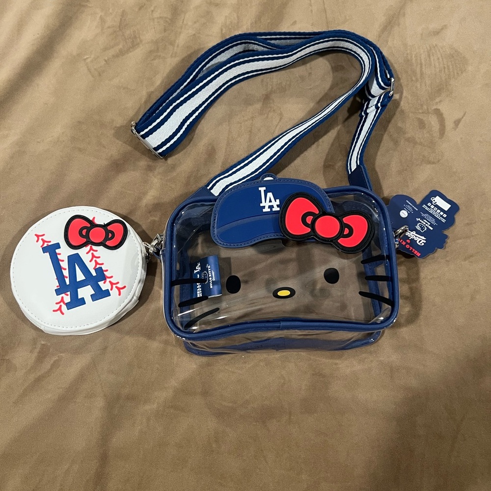 Hello Kitty x LA Dodgers Crossbody Bag Set